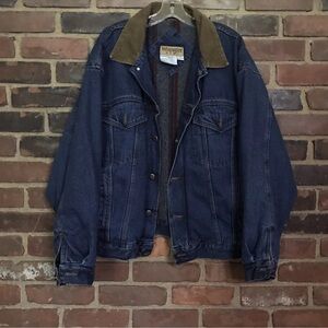 Wrangler Hero | Blanket Lined Denim Jacket Size Large -25.5” Long -52 Chest